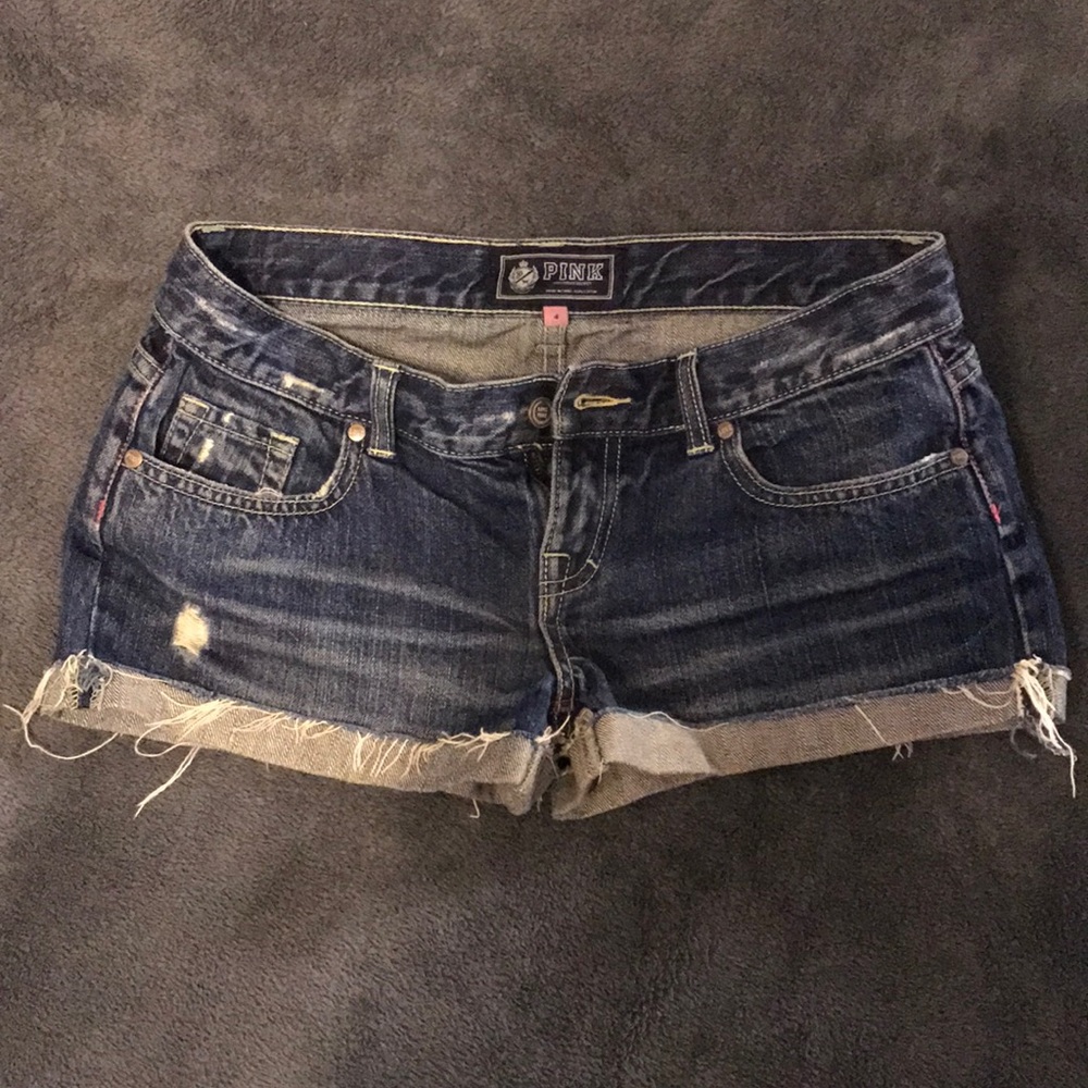 PINK denim shorts